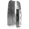 Stainless steel backplate and single tank adaptor