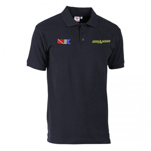 Polo shirt with embroidery patch