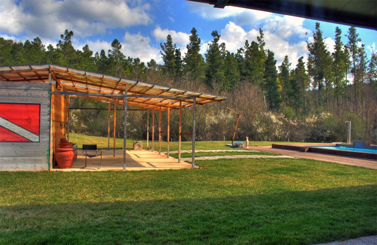 DiveSystem Company: The main building, woods view.