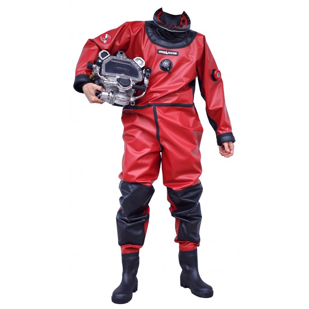 HazDry Commercial Diving drysuit DiveSystem · polyurethane anti-pollution drysuit