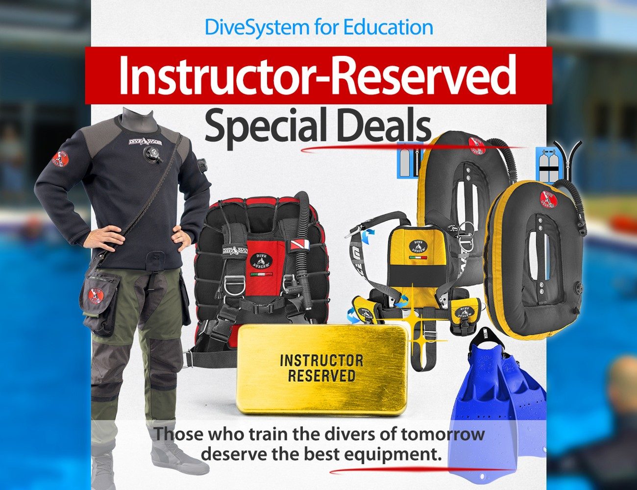 DiveSystem for Education: Instructor-Reserved Special Deals