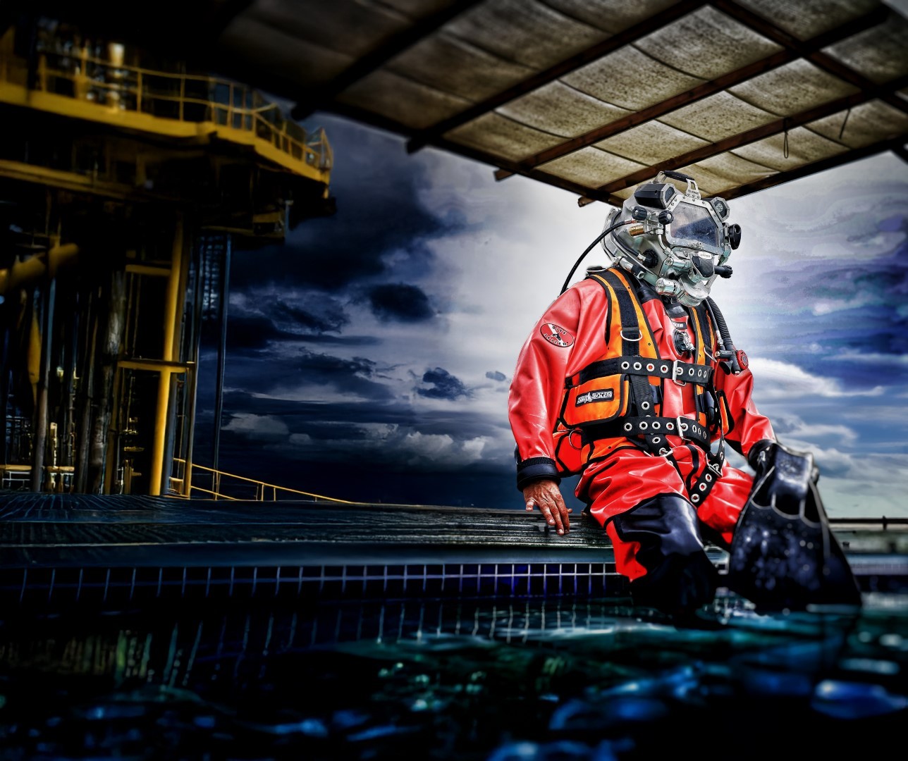 HazDry Commercial Diving suit – full view