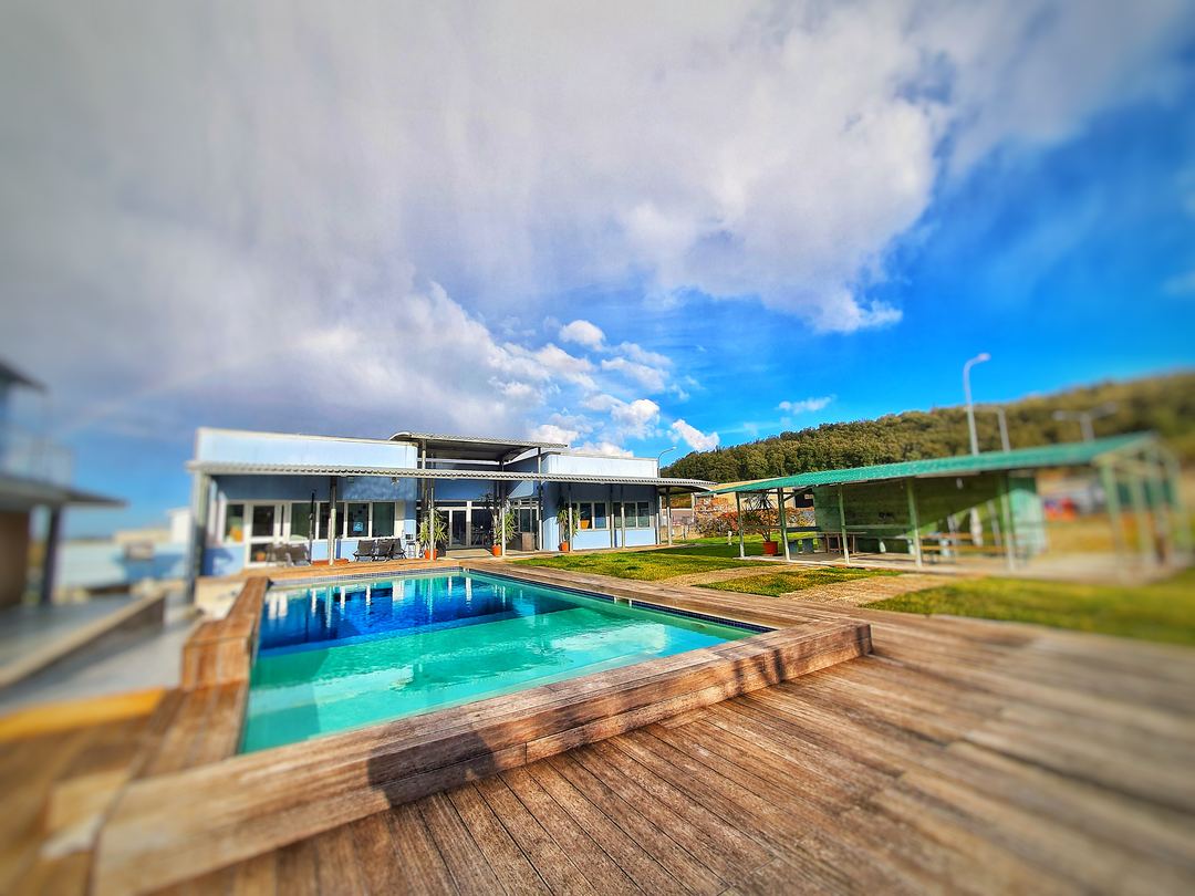 The DiveSystem facility in Valpiana, Massa Marittima, with the outdoor test pool