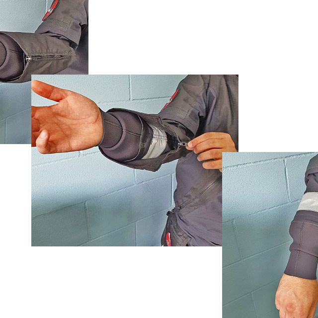 Hideable high visibility stripes