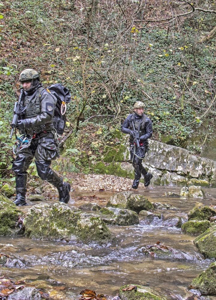 Moving through a stream