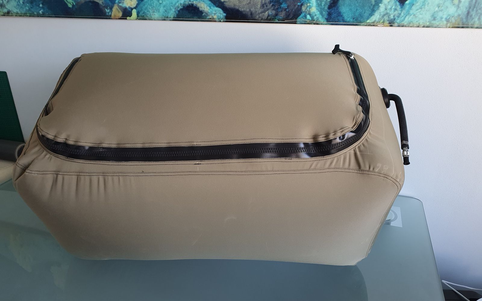DiveSystem MilPro 110-litre dry bag, in use