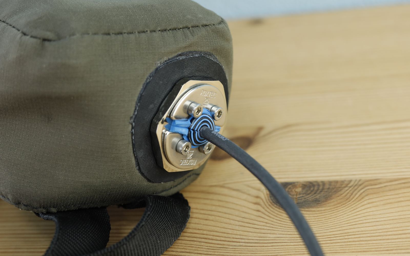 DiveSystem MilPro Dry bags for radios, in use