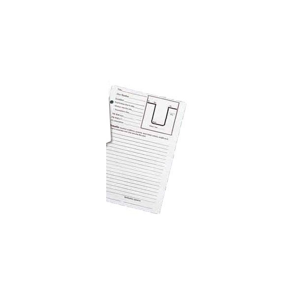 Ricambi pagine log book con tre anelli