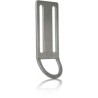Fermabiombo con luce a D in acciaio inox