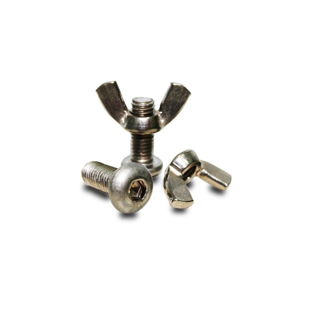 Bulloni inox con dado a farfalla (coppia)