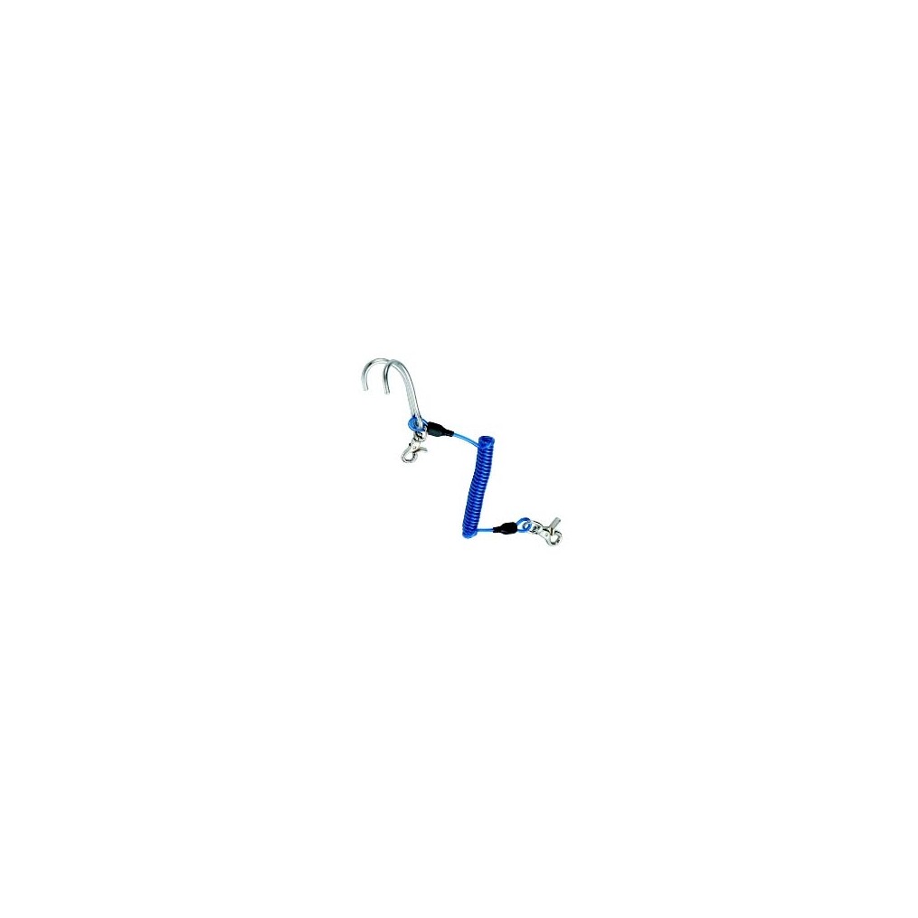 Rampino con spirale inox BLU