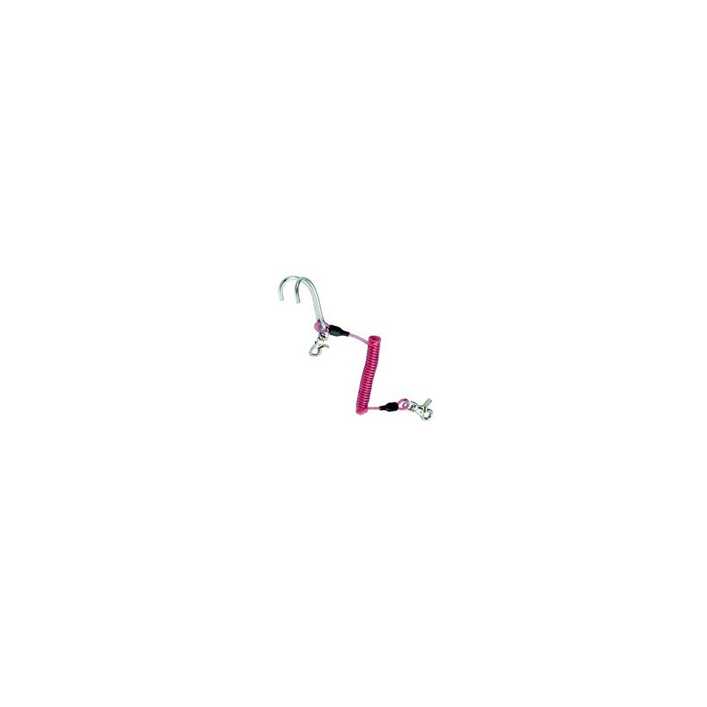 Rampino con spirale inox ROSSO