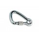 Moschettone inox con blocco 85 mm