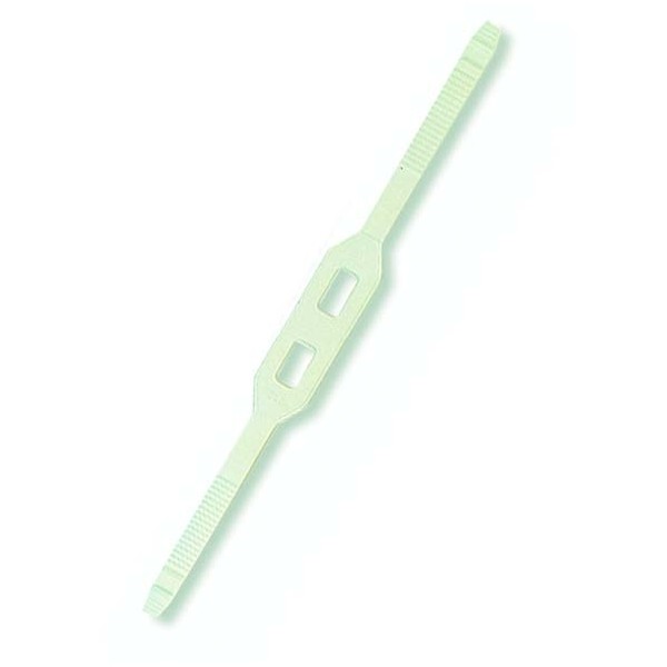 Clear silicon mask strap