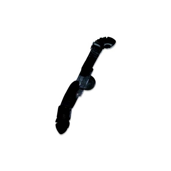 Quick release easy grip black rubber fin strap