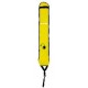 Segnalatore in poliuretano per decompressione 25 lt. H. 140 cm. incluso anello inox a D. Giallo