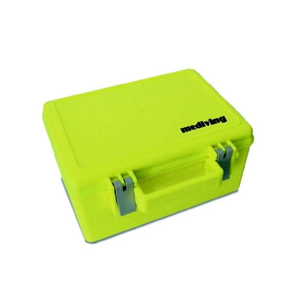 Dry box with handle. 23x17x12 cm Yellow