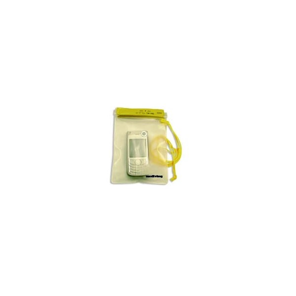 Clear dry bag. Velcro closure 12x18 xm