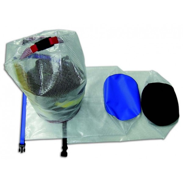 Waterproof 60 lt transparent PVC bag wired