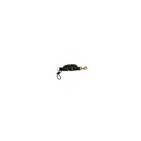 Brass snap link 82 mm. polyurethane spiral