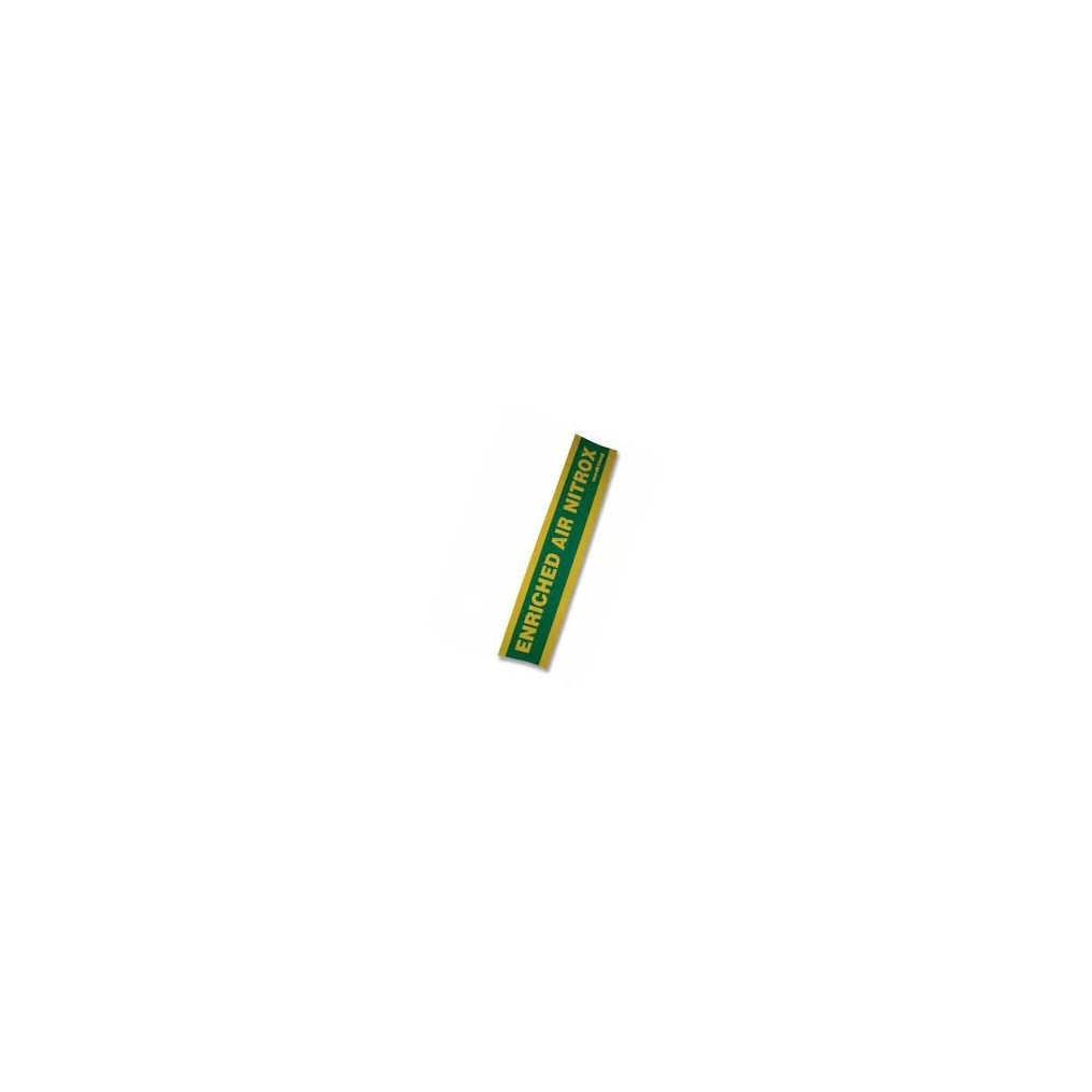 Adesivo enriched air nitrox per bombola 63x15 cm