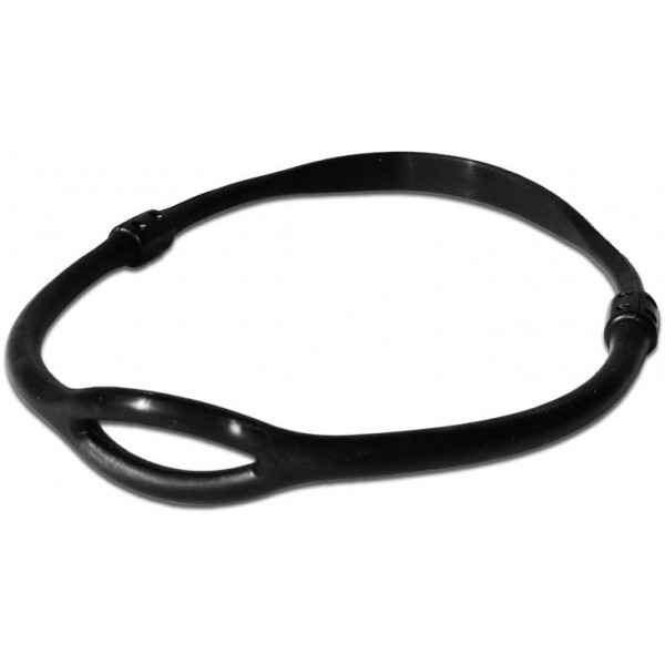 Silicone technical collar black