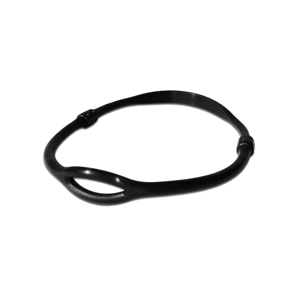 Collare tecnico in silicone pieno. Colore Nero