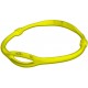 Collare tecnico in silicone pieno. Colore Giallo