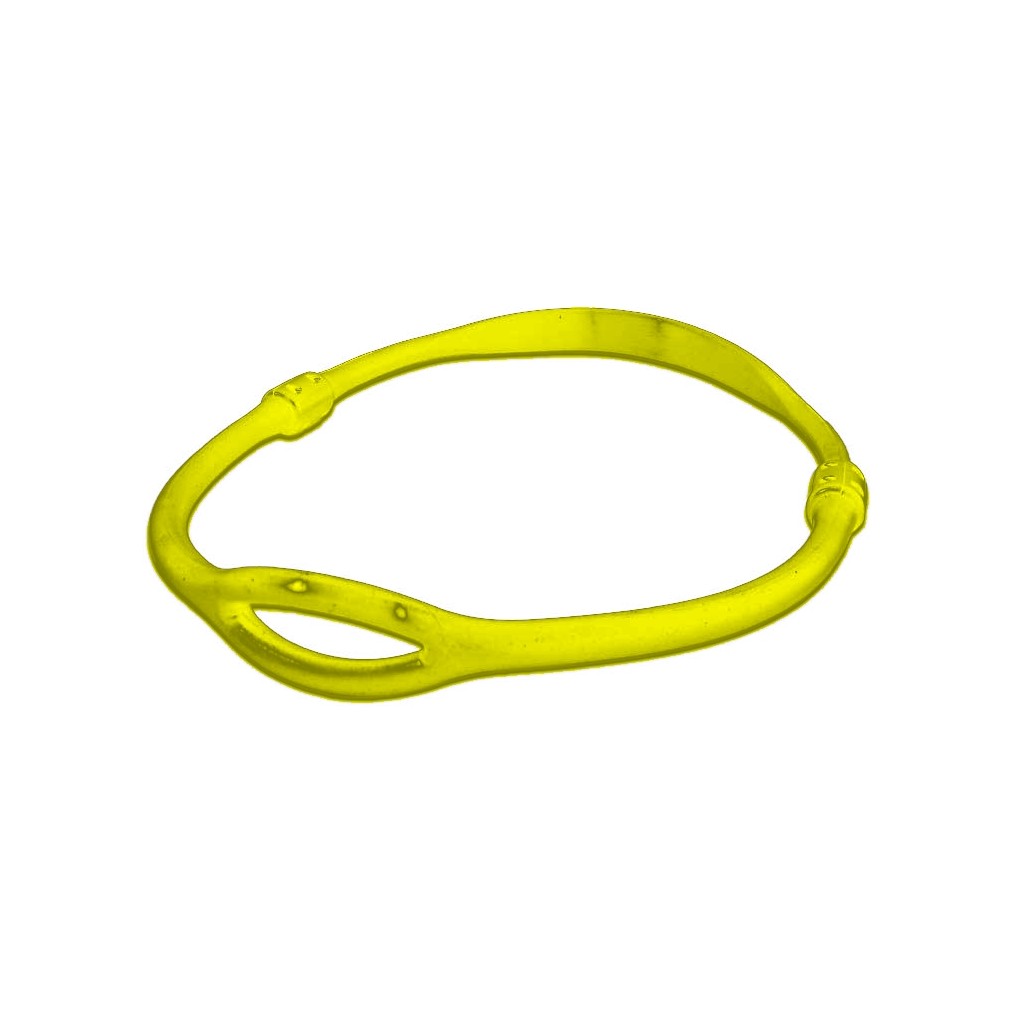 Collare tecnico in silicone pieno. Colore Giallo