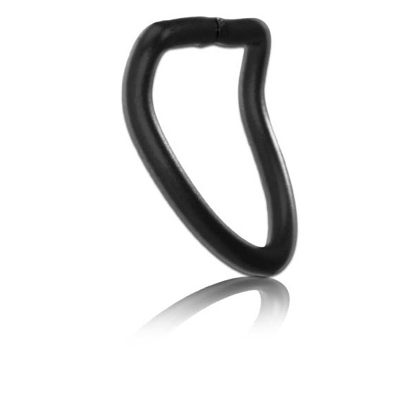 D-ring 50 mm piegato a 45° in alluminio